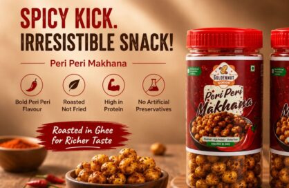 Peri peri makhana roasted in pure desi ghee